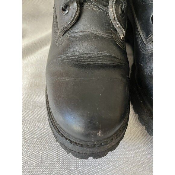 Timberland Work Boots, Women Size 6 Black Leather Lace Up, The Toughest Workboot - Picture 3 of 12